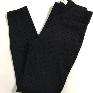 Old Navy Stevie Black Polka Dot Pants Small Petite